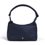 Assots 'City Bag' Soft Pebble Genuine Leather Shoulder Bag - Navy_8501596
