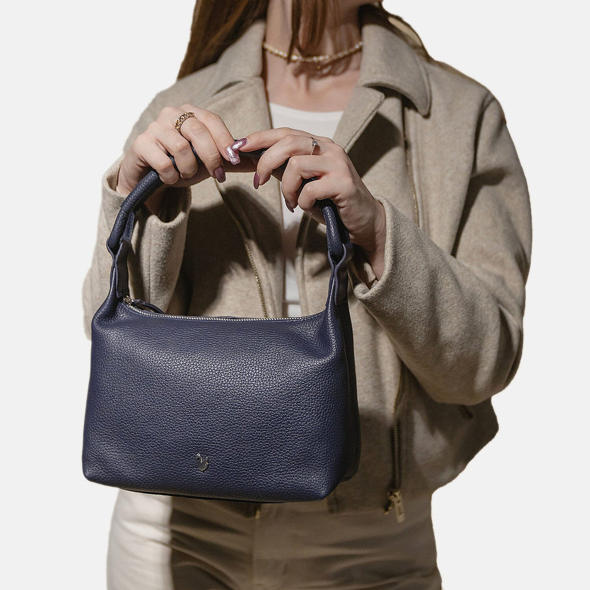 Assots 'City Bag' Soft Pebble Genuine Leather Shoulder Bag V32522356 1