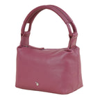 Assots 'City Bag' Soft Pebble Genuine Leather Shoulder Bag - Pink_8501598_1