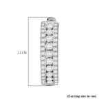 Luxuriant - Lab Grown Diamond (SI/G-H) Full Hoop Earring in Rhodium Overlay Sterling Silver 1.85 Ct._8501761_4