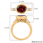 D'Joy Rhodolite Garnet & White Zircon Ring in Yellow Gold Plated Sterling Silver 2.34 Ct._8501762_7