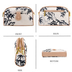Designer Inspired Embroidered Crossbody Sling Bag with Chain Strap - Black and White_8501916_4