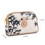 Designer Inspired Embroidered Crossbody Sling Bag with Chain Strap - Black and White_8501916_7