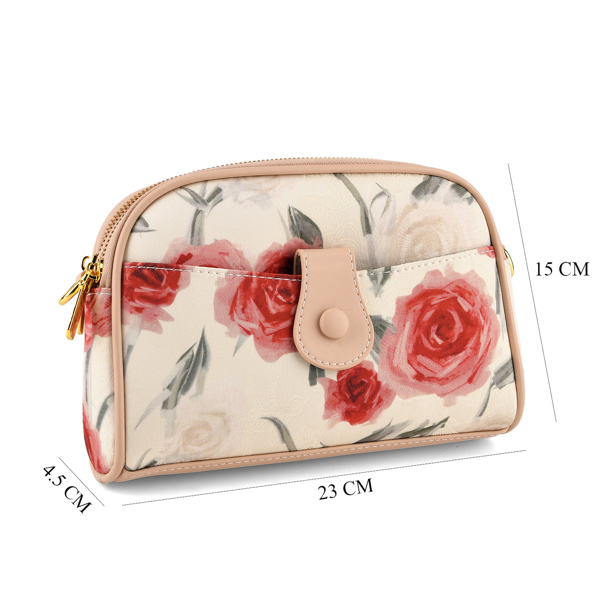 Designer Inspired Embroidered Crossbody Sling Bag with Chain Strap - Red Floral V32730490 7