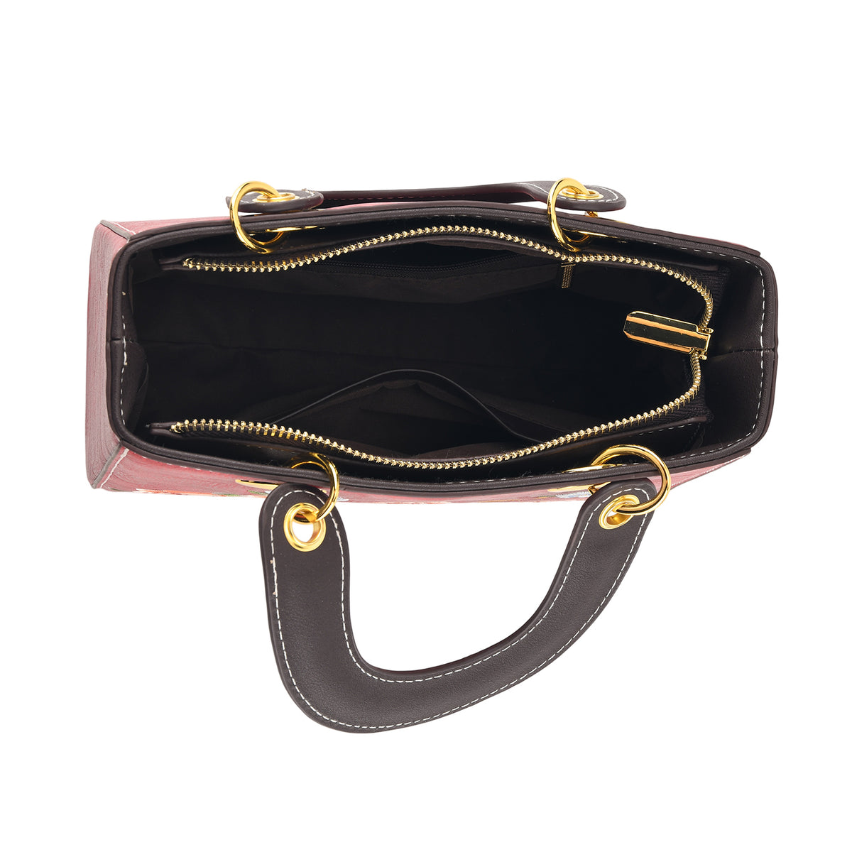 Designer Closeout Mega Clearance Deal - Multi-colour Floral Embroidered Crossbody Top Handle Bag with Shoulder Strap - Red V32579633 4