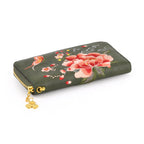 Botanical Embroidered Zip-Around Purse - Green_8502047_7