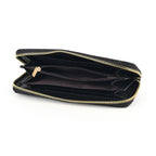 Botanical Embroidered Zip-Around Purse - Black_8502049_5