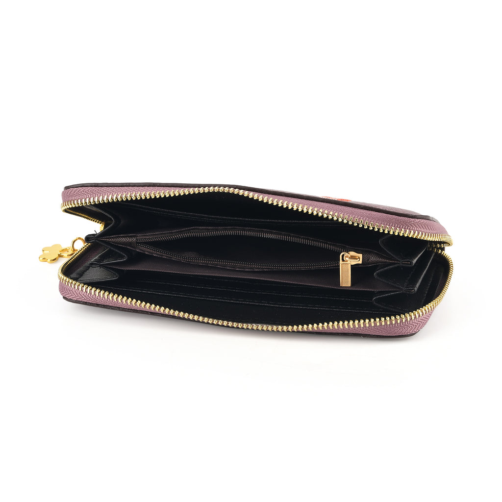 Botanical Embroidered Zip-Around Purse - Light Mauve_8502050_5