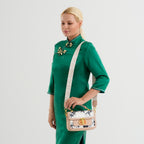 Designer Inspired Embroidered Floral Top-Handle Satchel with Adjustable Crossbody Strap - Nude_8502053_1