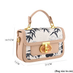 Designer Inspired Embroidered Floral Top-Handle Satchel with Adjustable Crossbody Strap - Nude_8502053_7