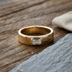 Luxuriant SI-G/H Lab Grown Diamond Band Ring in 18K Vermeil Yellow Gold Plated Sterling Silver_8502072_2