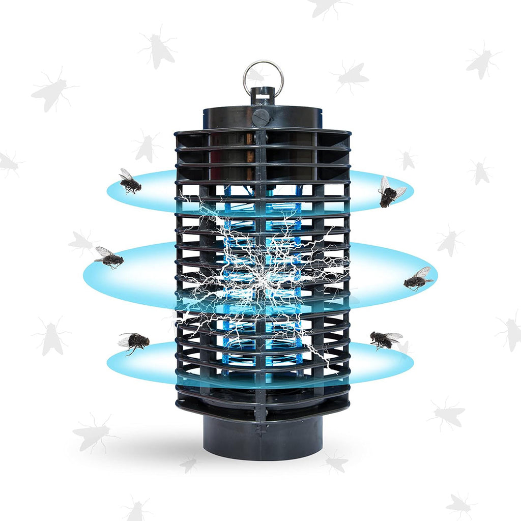 Spear & Jackson UV Lantern Poison Free & Insect Killer Bug Zapper, UV Light Lamp, Kills Flies, Midges and Mosquitoes_8502234_1