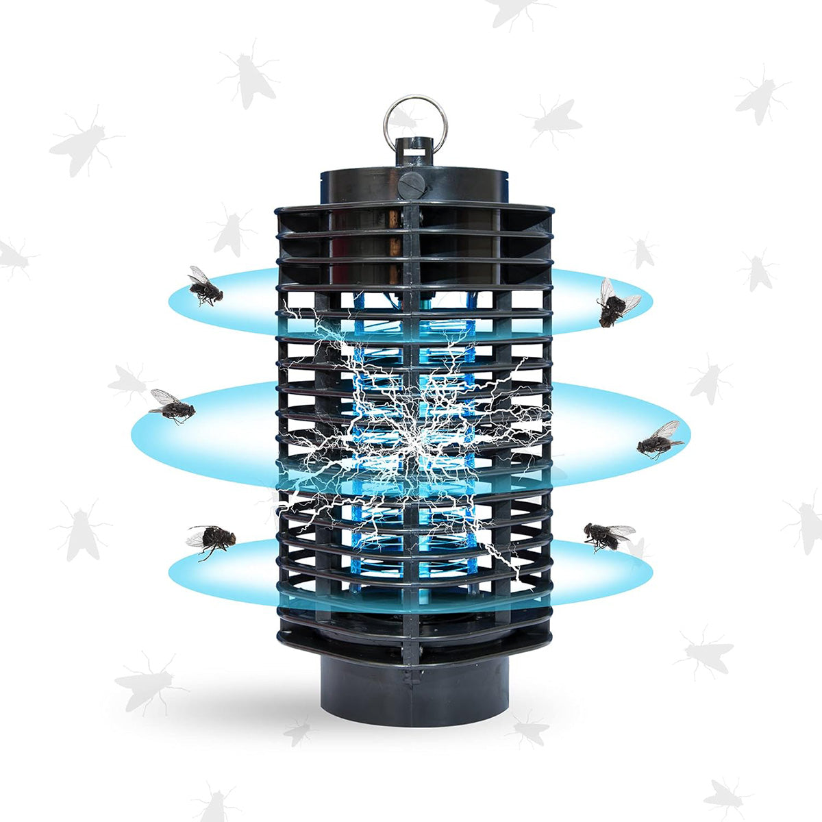 Spear &amp; Jackson UV Lantern Poison Free &amp; Insect Killer Bug Zapper, UV Light Lamp, Kills Flies, Midges and Mosquitoes V32668361 1