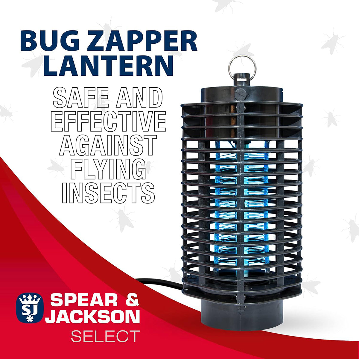 Spear &amp; Jackson UV Lantern Poison Free &amp; Insect Killer Bug Zapper, UV Light Lamp, Kills Flies, Midges and Mosquitoes V32668361 4