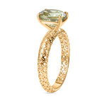 14K Yellow Gold AAAA Turkizite Mirage Solitaire Ring 3.00 Ct._8502241_3