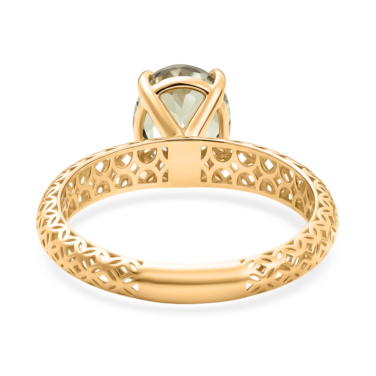 14K Yellow Gold AAAA Turkizite Mirage Solitaire Ring 3.00 Ct. 8502241 5
