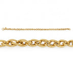 Maestro Collection - 9K Yellow Gold Godronato Eye Bracelet (Size - 7.5)_8502436_3