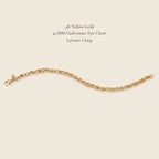Maestro Collection - 9K Yellow Gold Godronato Eye Bracelet (Size - 7.5)_8502436_5