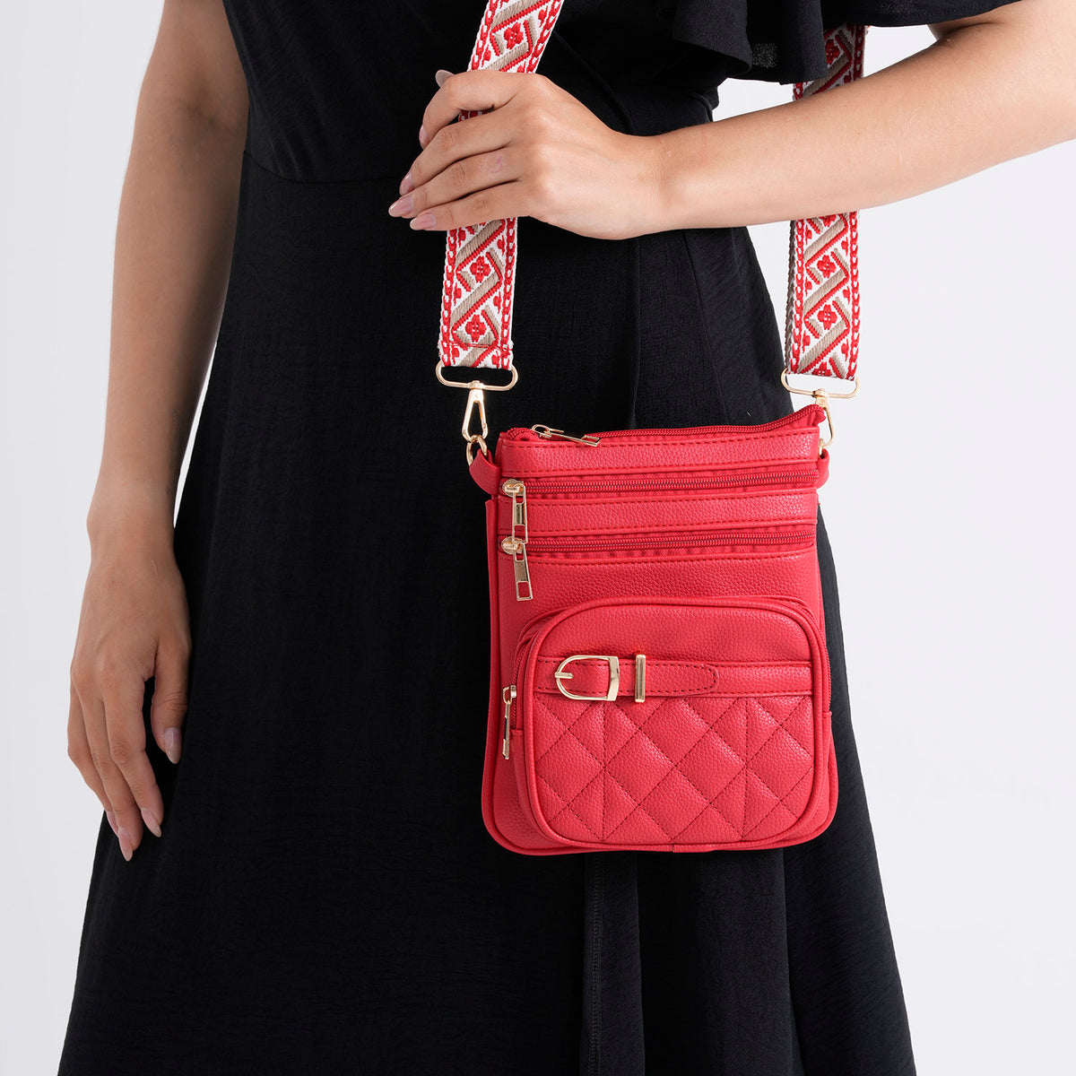 Crossbody Bag (Size - One Size) - Red V32603216 3