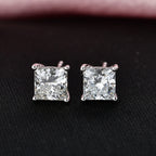Luxuriant - 9K White Gold SGL Certified Lab Grown Diamond (VS/E-F) Solitaire Stud Push Post Earring 2.07 Ct._8502592_2