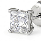 Luxuriant - 9K White Gold SGL Certified Lab Grown Diamond (VS/E-F) Solitaire Stud Push Post Earring 2.07 Ct._8502592_6