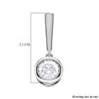 D'Joy - GRA Certified (D-VVS1) Moissanite Solitaire Earring with Push Back in Rhodium Overlay Sterling Silver 1.52 Ct._8502621_5