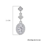 D'Joy GRA Certified Moissanite D-VVS1 Drop Earring with Push Back in Rhodium Overlay Sterling Silver 1.30 Ct._8503059_5