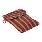 Striped Pattern Phone Sling Bag With Adjustable Shoulder Strap - Brown & Orange_8503231_6