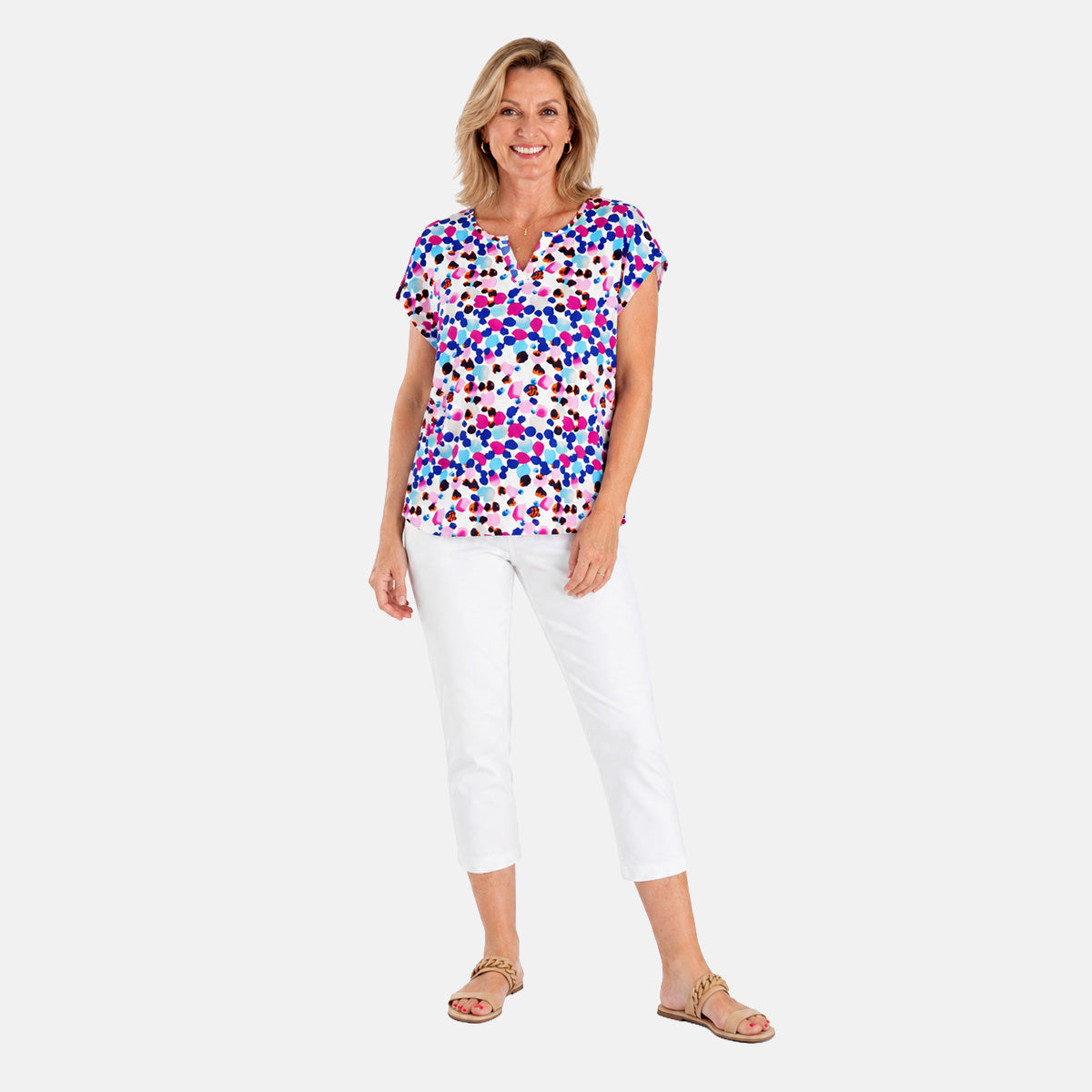 pure and nature Tee (Size - Small) - Pink V32679843 0