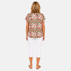 Pure And Natural Dropped Shoulder Y-Notch Bound Neck Tee (Size XL, 20 to 22) - Multi_8503333_1