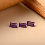 Set Of 3 African Amethyst Baguette 5X3 mm Gemstone, 0.78 Ct_8503636_1