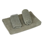 LIVMORE Set of 3 Bamboo Towels -  500GSM -INC: Face Towel 33x34 CM, Hand Towel 33x73 CM, Bath Sheet 70x140 CM - Green_8503653