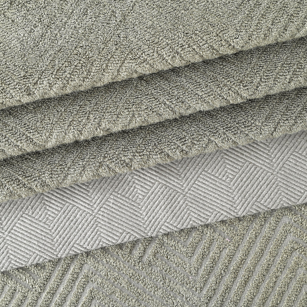 LIVMORE Set of 3 Bamboo Towels -  500GSM -INC: Face Towel 33x34 CM, Hand Towel 33x73 CM, Bath Sheet 70x140 CM - Green_8503653_2