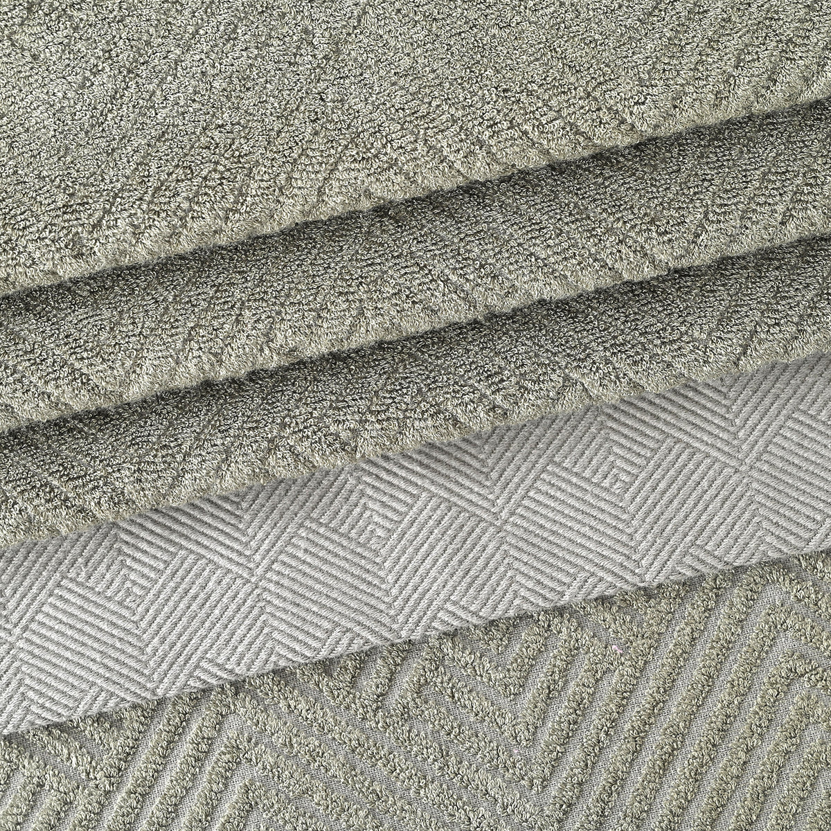 LIVMORE Set of 3 Bamboo Towels -  500GSM -INC: Face Towel 33x34 CM, Hand Towel 33x73 CM, Bath Sheet 70x140 CM - Green 8503653 3
