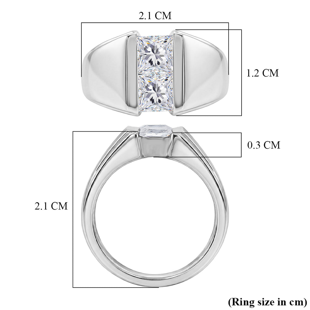 EverTrue - White Cubic Zirconia Band Ring 1.85 Ct._8503655_5
