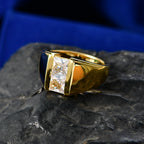 EverTrue - White Cubic Zirconia Band Ring in Yellow Gold Tone 1.84  Ct._8503674_2