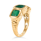 EverTrue - Green Onyx Trilogy Ring in Yellow GoldTone 3.25 Ct._8503690_3