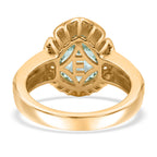 EverTrue - Skyblue Topaz Pear Cut Solitaire Ring in Yellow Gold Tone 2.73 Ct._8503698_4