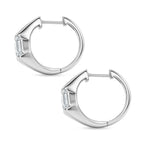 EverTrue - White Cubic Zirconia Full Hoop Earring in Yellow Gold Tone 3.50 Ct._8503734_3