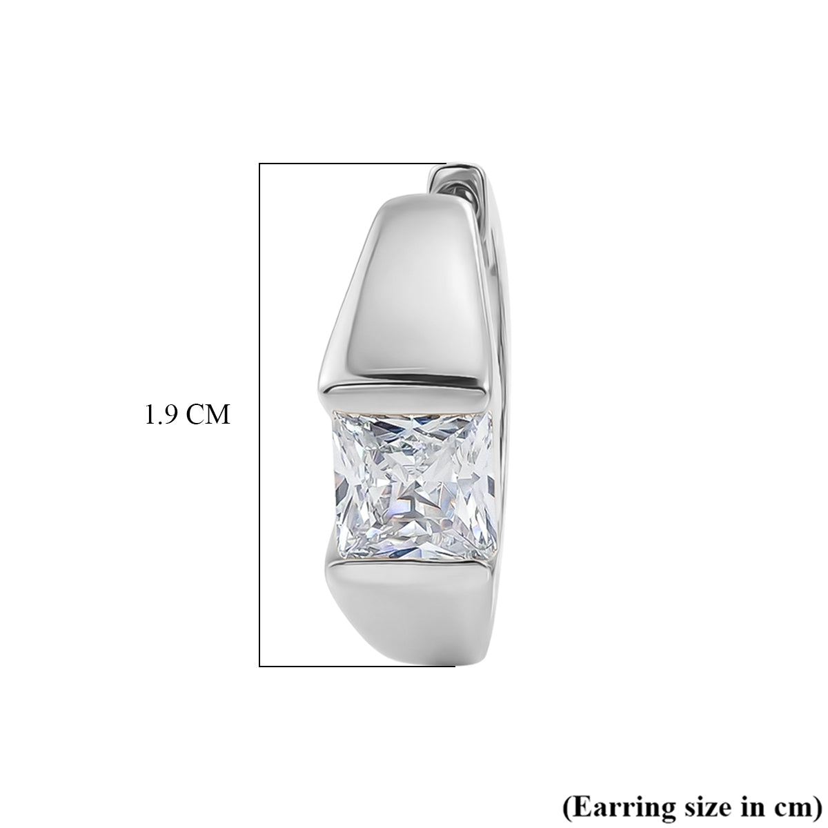 EverTrue - White Cubic Zirconia Full Hoop Earring 3.47 Ct. V32515912 5