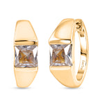 EverTrue - White Cubic Zirconia Full Hoop Earring in Yellow Gold Tone 3.50 Ct._8503735