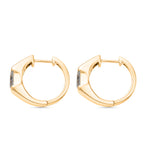 EverTrue - White Cubic Zirconia Full Hoop Earring in Yellow Gold Tone 3.50 Ct._8503735_3