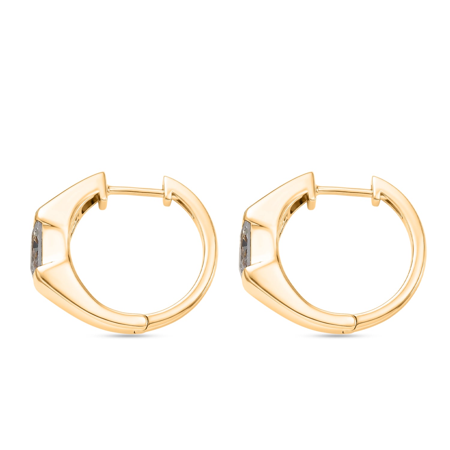 EverTrue - White Cubic Zirconia Full Hoop Earring V32515331 4