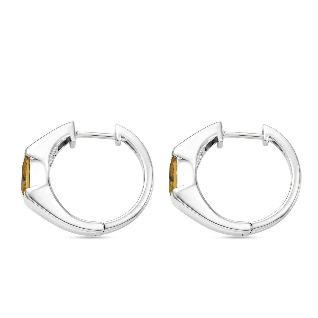 EverTrue - Yellow Cubic Zirconia Full Hoop Earring 3.50 Ct._8503742_3