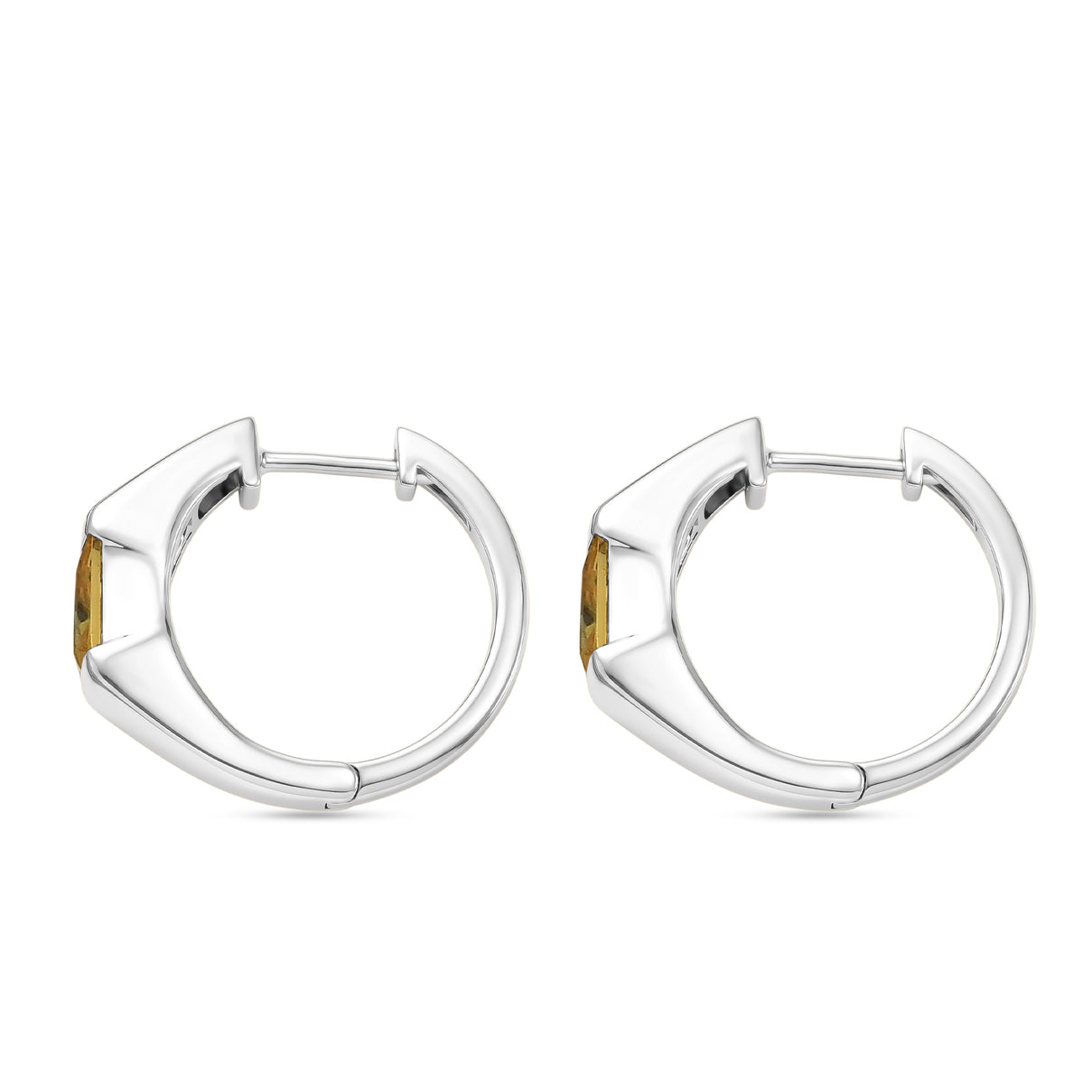 EverTrue - Yellow Cubic Zirconia Full Hoop Earring 3.50 Ct. 8503742 4