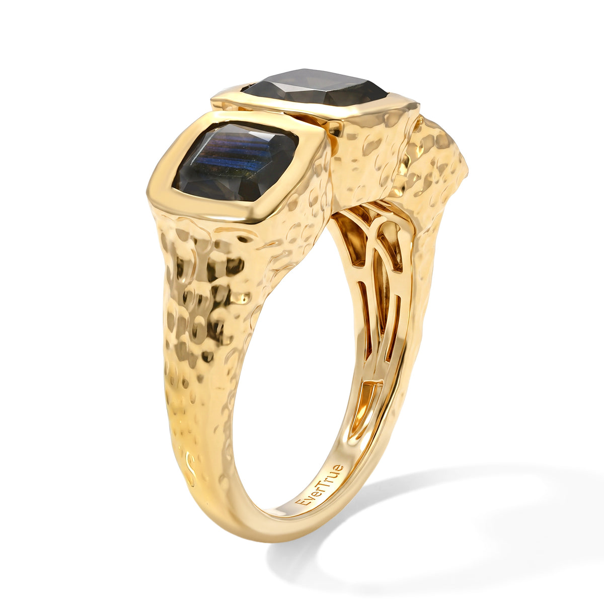 EverTrue - Labradorite Trilogy Ring in Yellow Gold Tone 3.16 Ct. 8503845 2