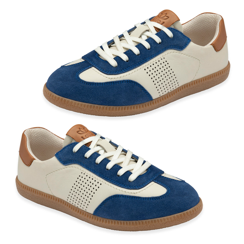 Lotus Frapporta Women Leather Retro Style Lace-Up Casual Shoes (Size 6) - Blue Multi_8504076