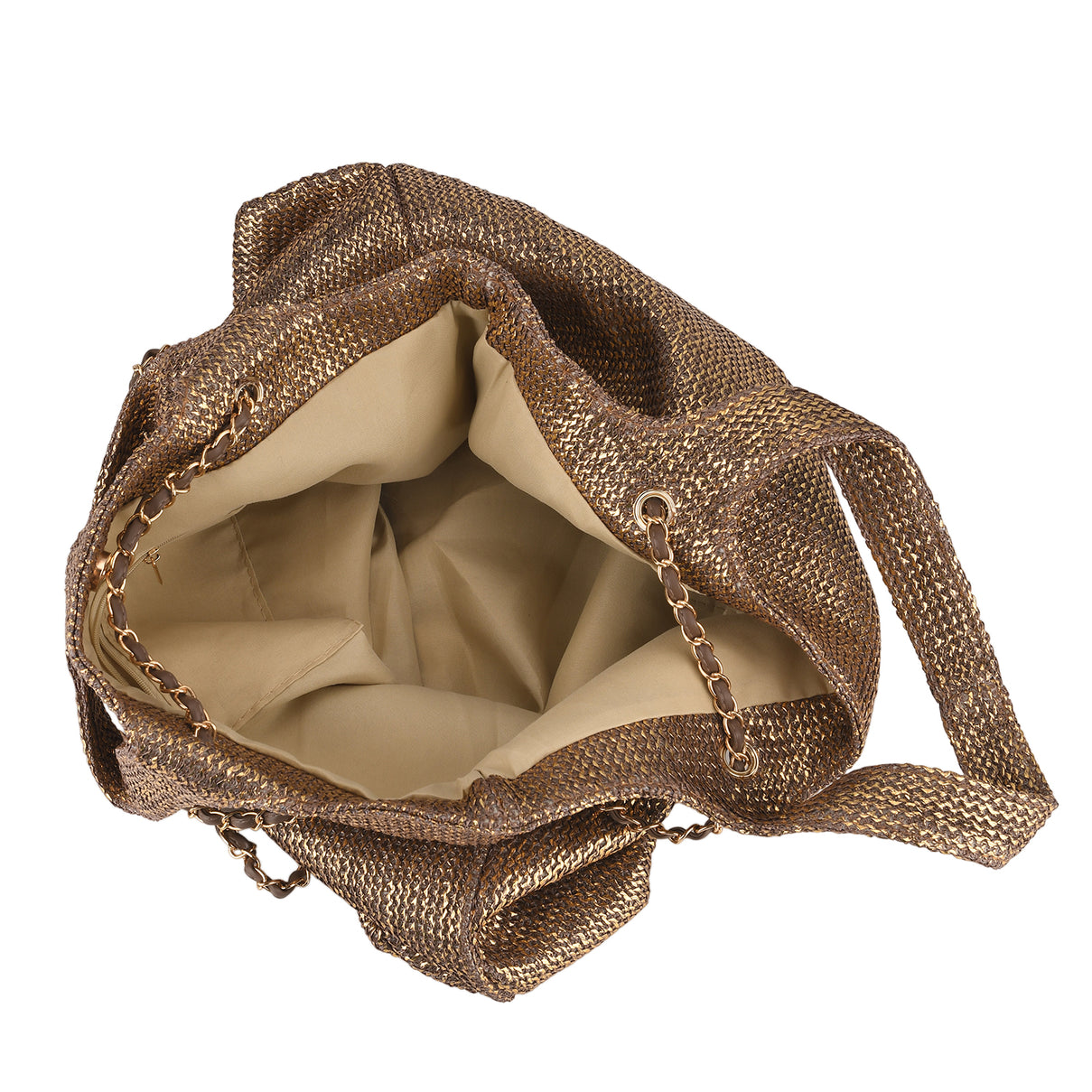 Elegant Shimmering Tote Bag with Chain Strap 8504095 5