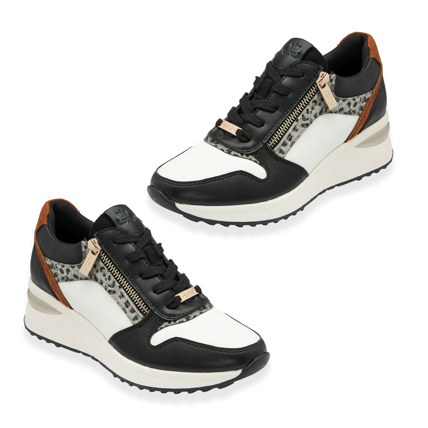 Lotus Moore Women's Wedge Animal Print Sneakers V32525774 0