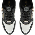 Lotus Moore Womens Wedge Animal Print Sneakers (Size 4) - Black & White_8504111_2